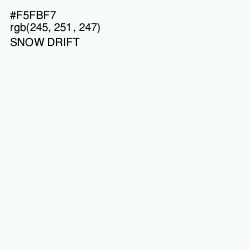 #F5FBF7 - Snow Drift Color Image